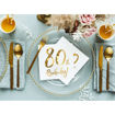 Picture of 80TH BIRTHDAY WHITE PAPER NAPKINS 33 X 33CM - 20 PACK